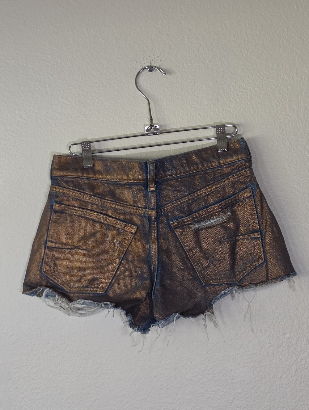Anthropologie Pilcro The Devon Denim Shorts Coated Edition 25 - Picture 4 of 10